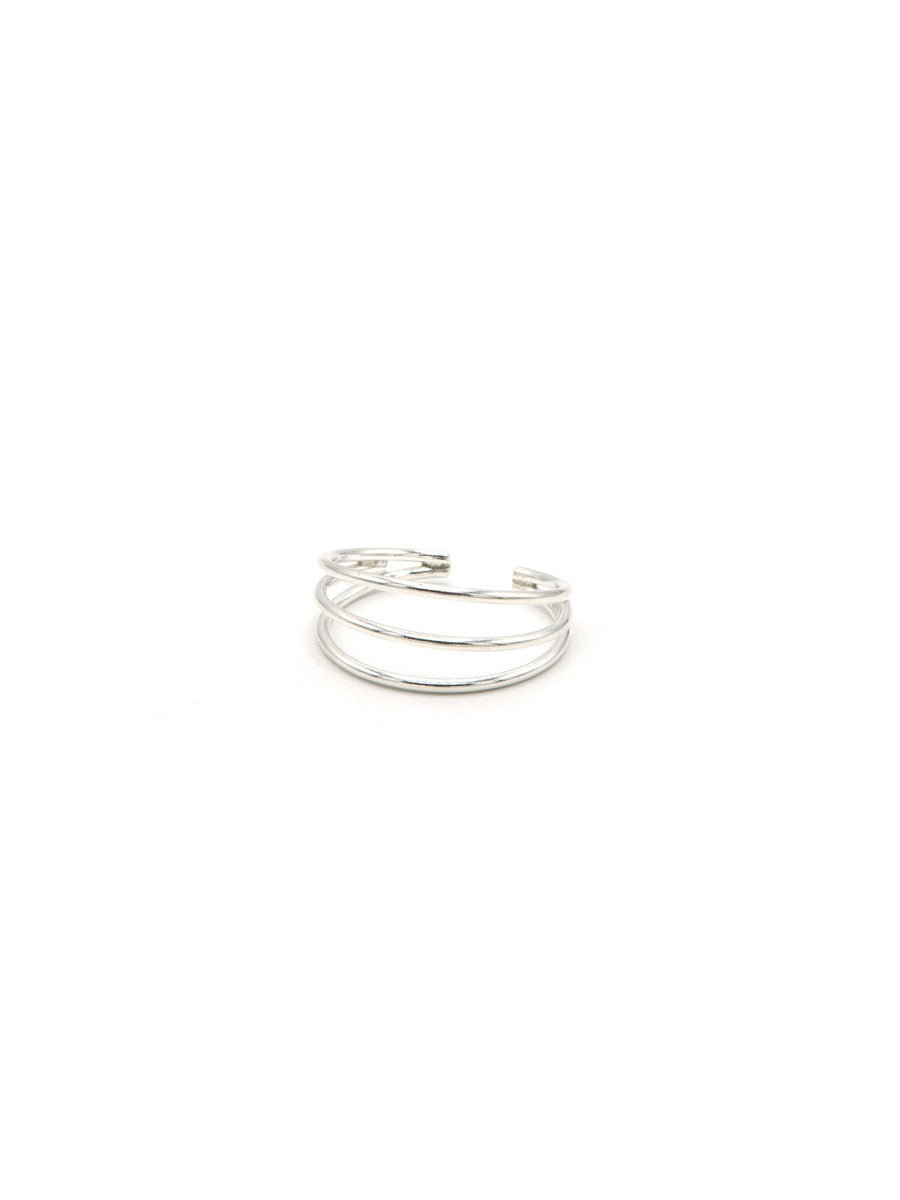 Simple Lines Sterling Ring