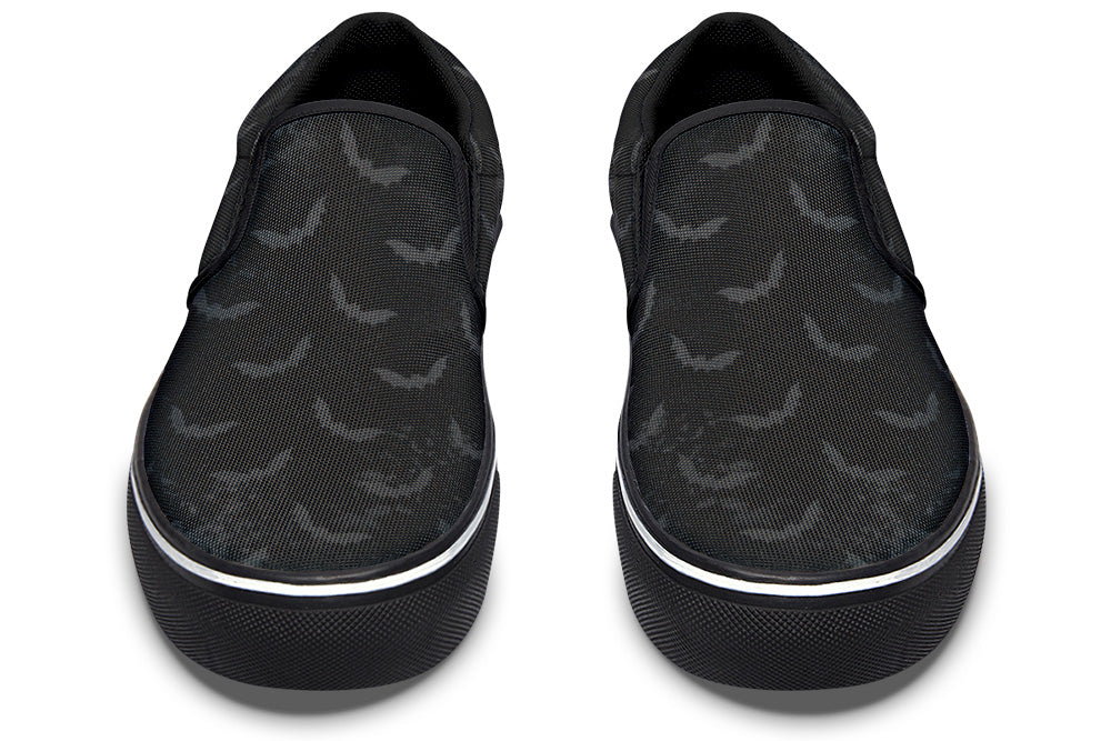 Slip On Shoes - Distressed Bats