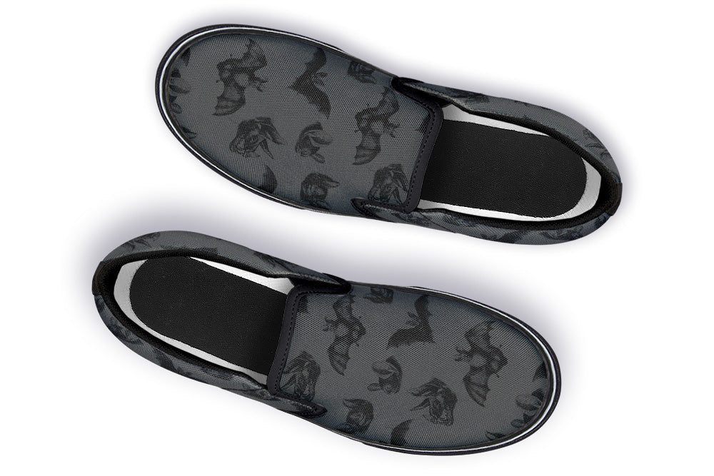Slip On Shoes - Bats