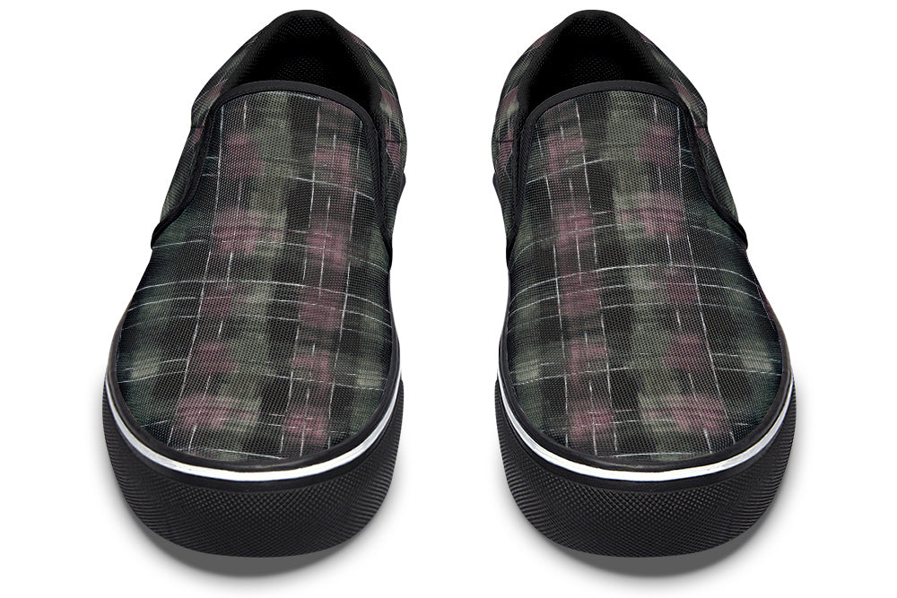 Slip On Shoes - Plaid