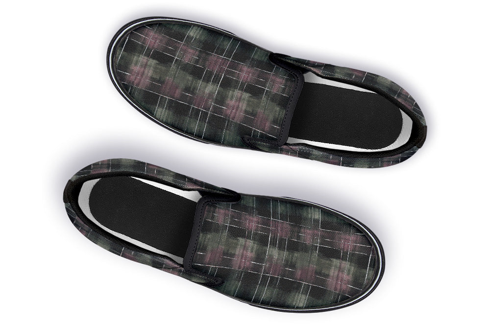 Slip On Shoes - Plaid