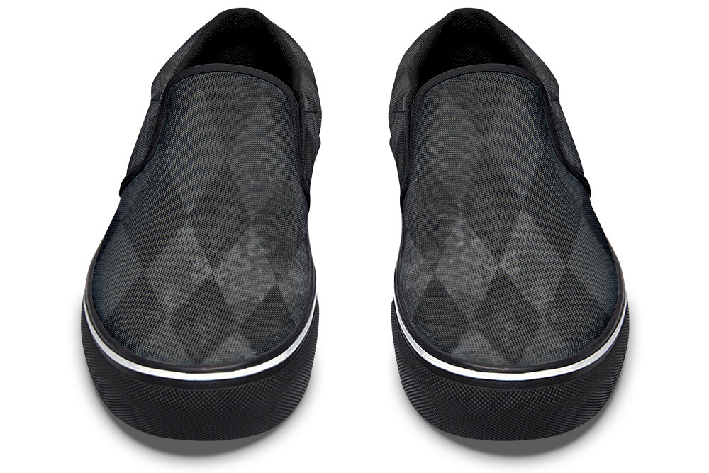 Slip On Shoes - Distressed Harlequin