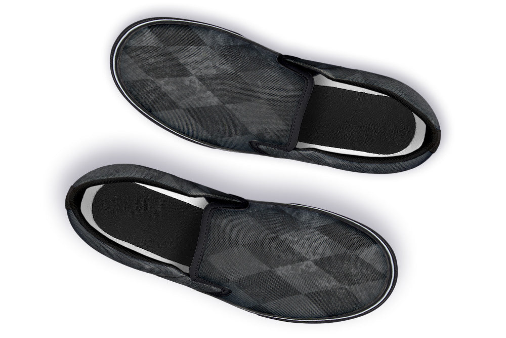 Slip On Shoes - Distressed Harlequin