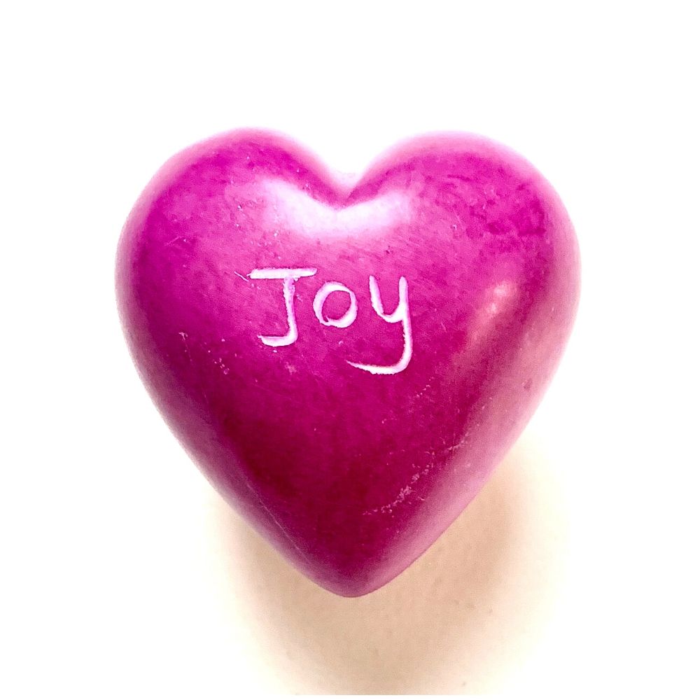 Small Word Soapstone Heart
