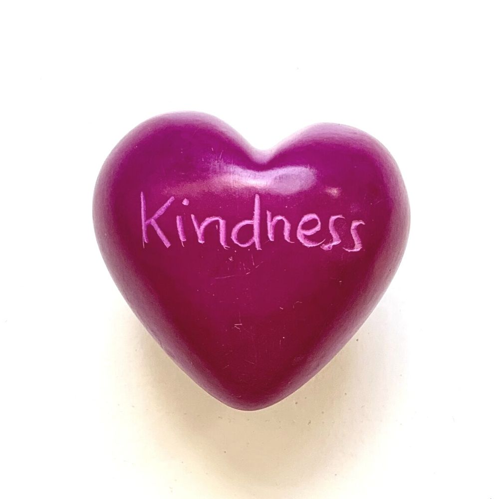 Small Word Soapstone Heart