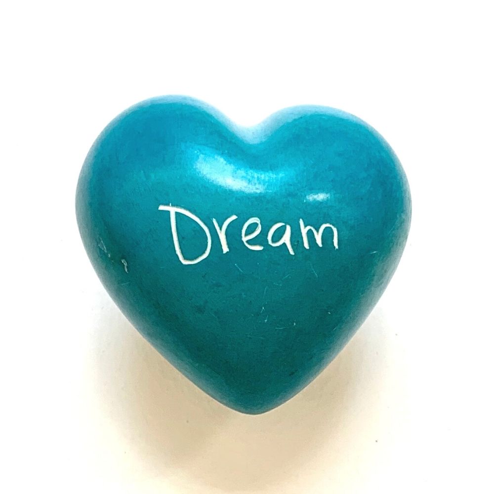 Small Word Soapstone Heart