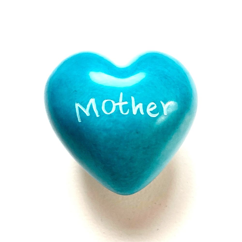 Small Word Soapstone Heart