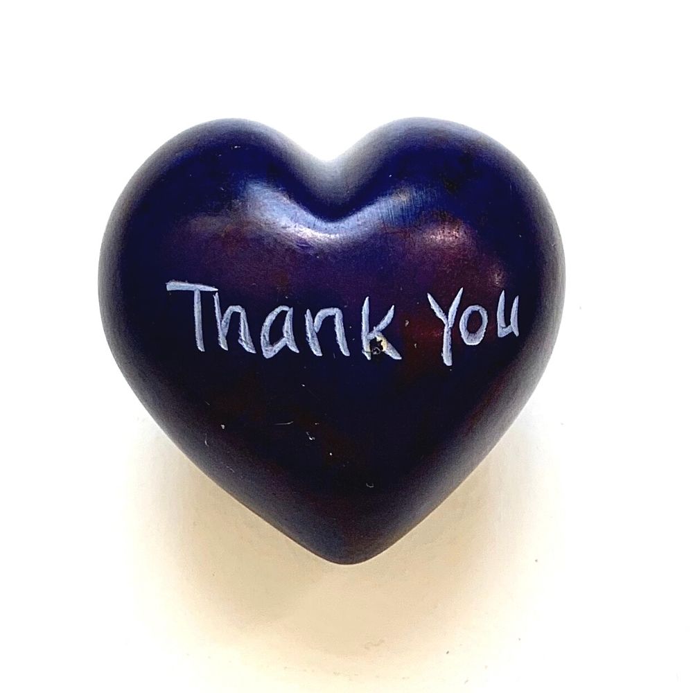 Small Word Soapstone Heart