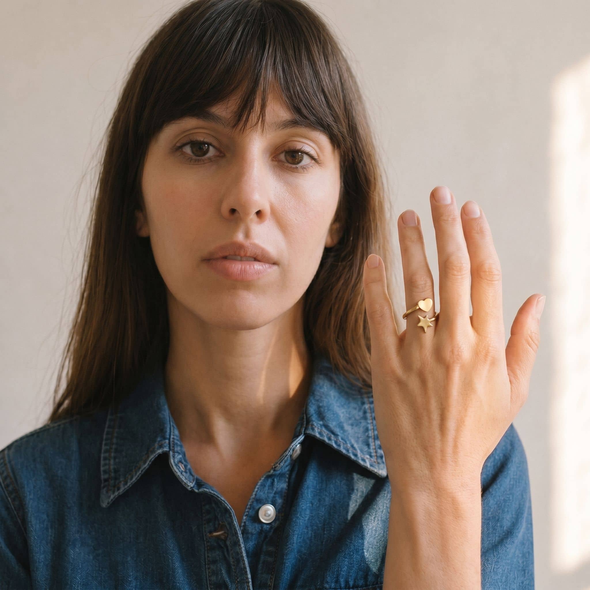 Star and Heart Wrap Ring | Mira