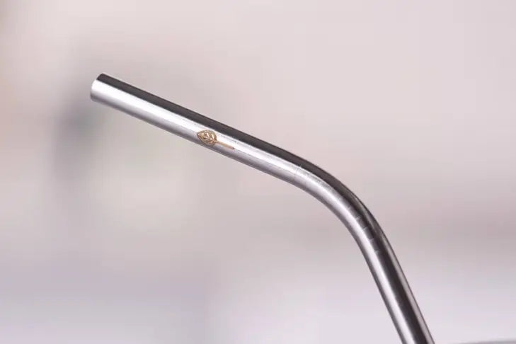 Stainless Steel Drinking Straw - Standard Bent (No bag or cleaner) - Single Straw
