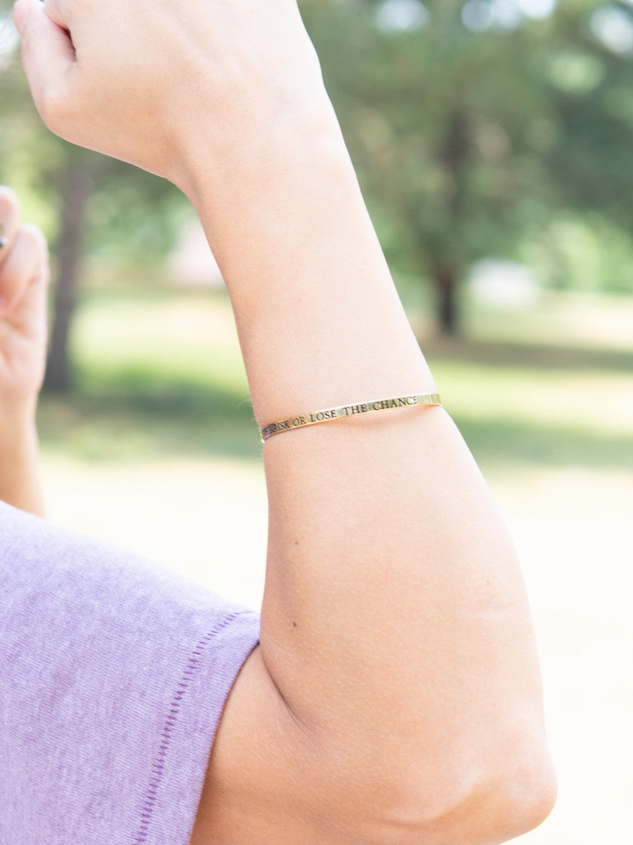 Take The Risk Quote Cuff