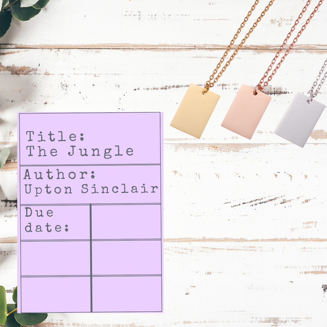 Banned Books Necklace | Library Card Charm | Book Lover Gift for Readers