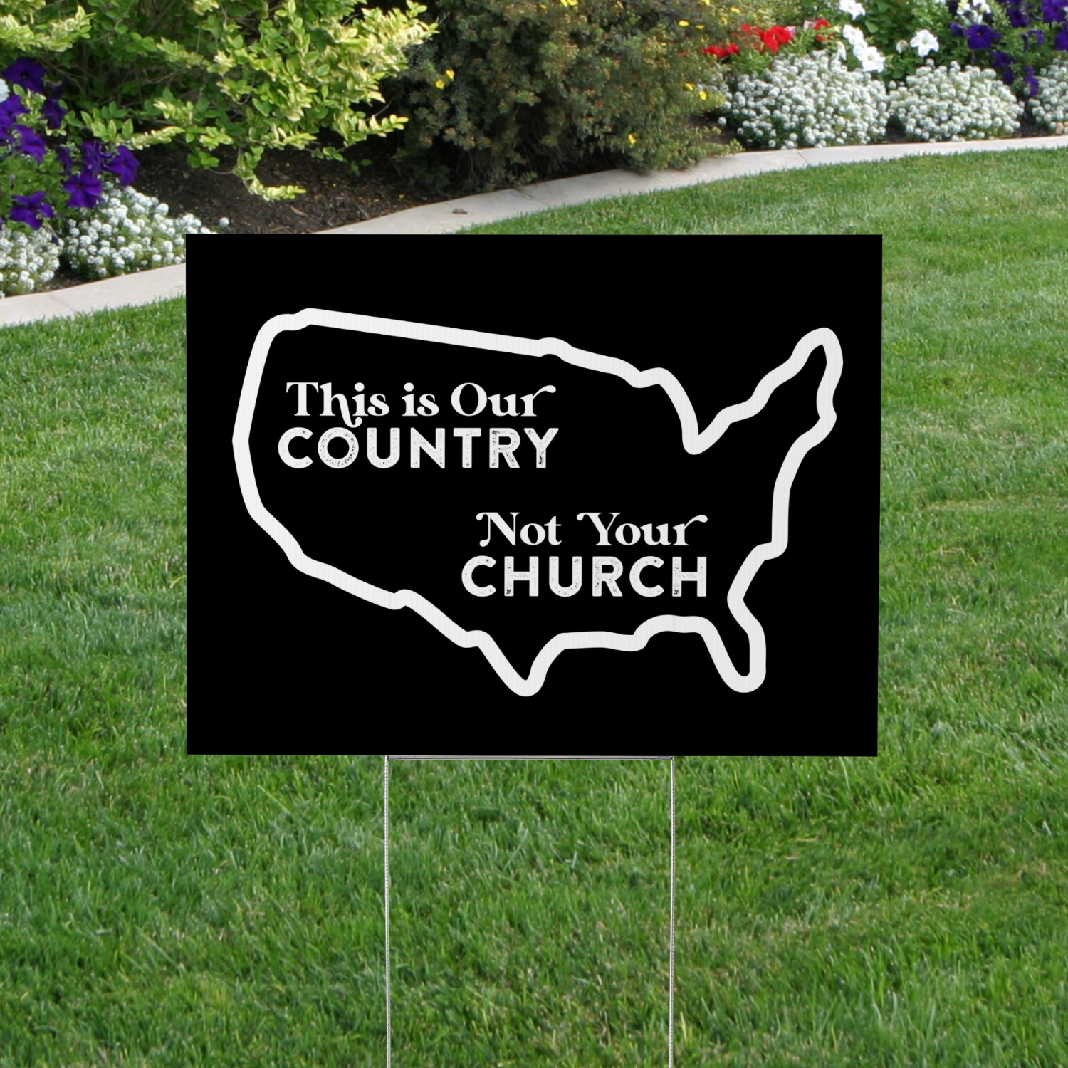 Separation of Church and State Yard Sign