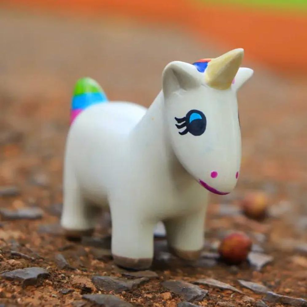 Soapstone Sculpture - Rainbow Unicorn