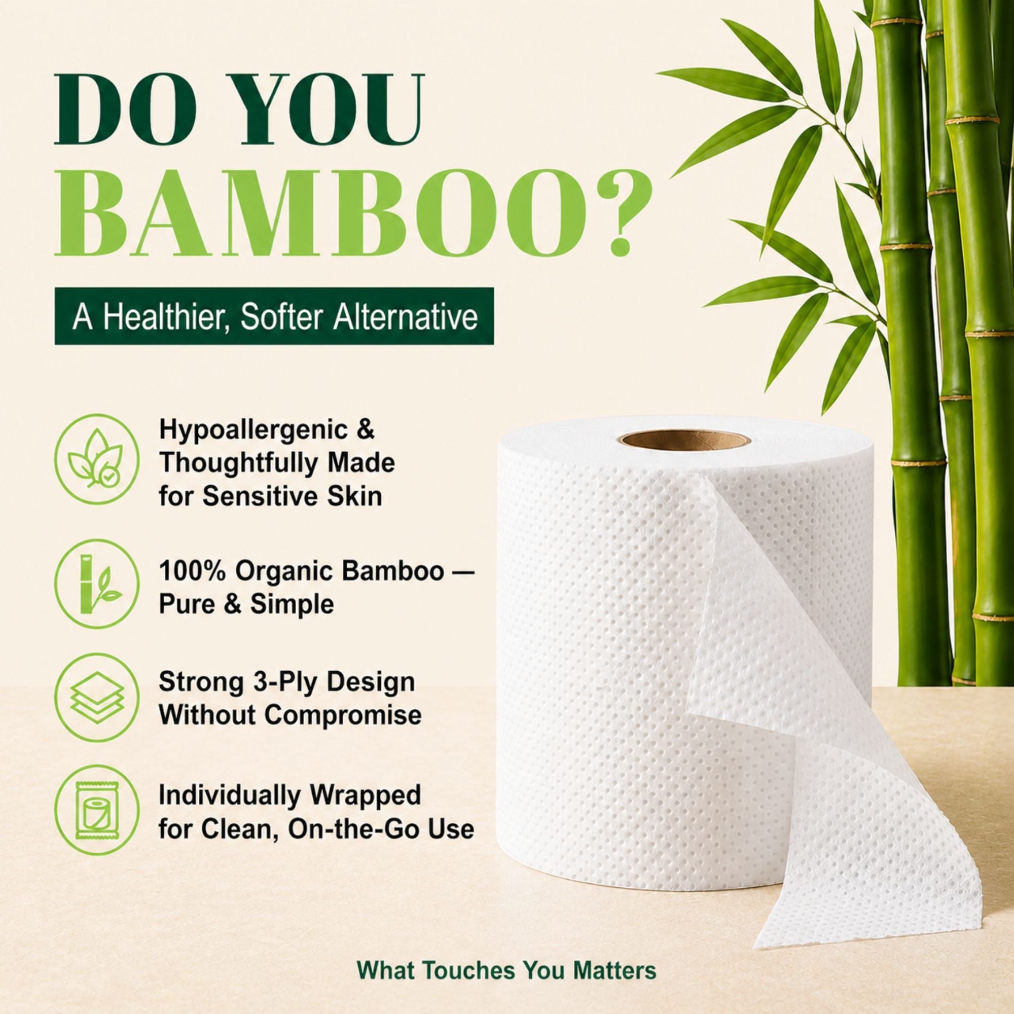 Healthy Bamboo Toilet Paper, 48 Rolls – 2-Ply, 1,000 Sheets, Bulk for Business, Commercial & Schools