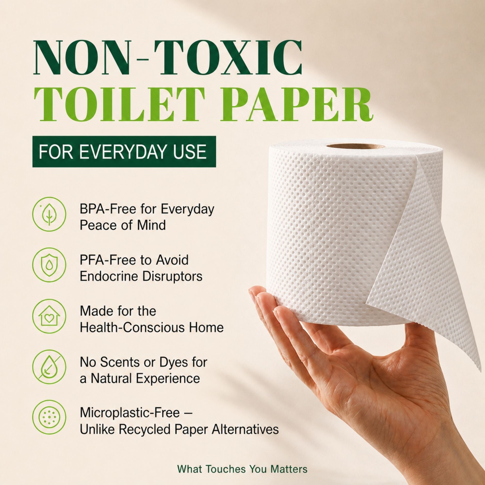 Healthy Bamboo Toilet Paper, JRT 12 Jumbo Roll Tissue, 2-Ply 1,000 Feet, 9" Diameter, Bulk for Business, Commercial & Schools
