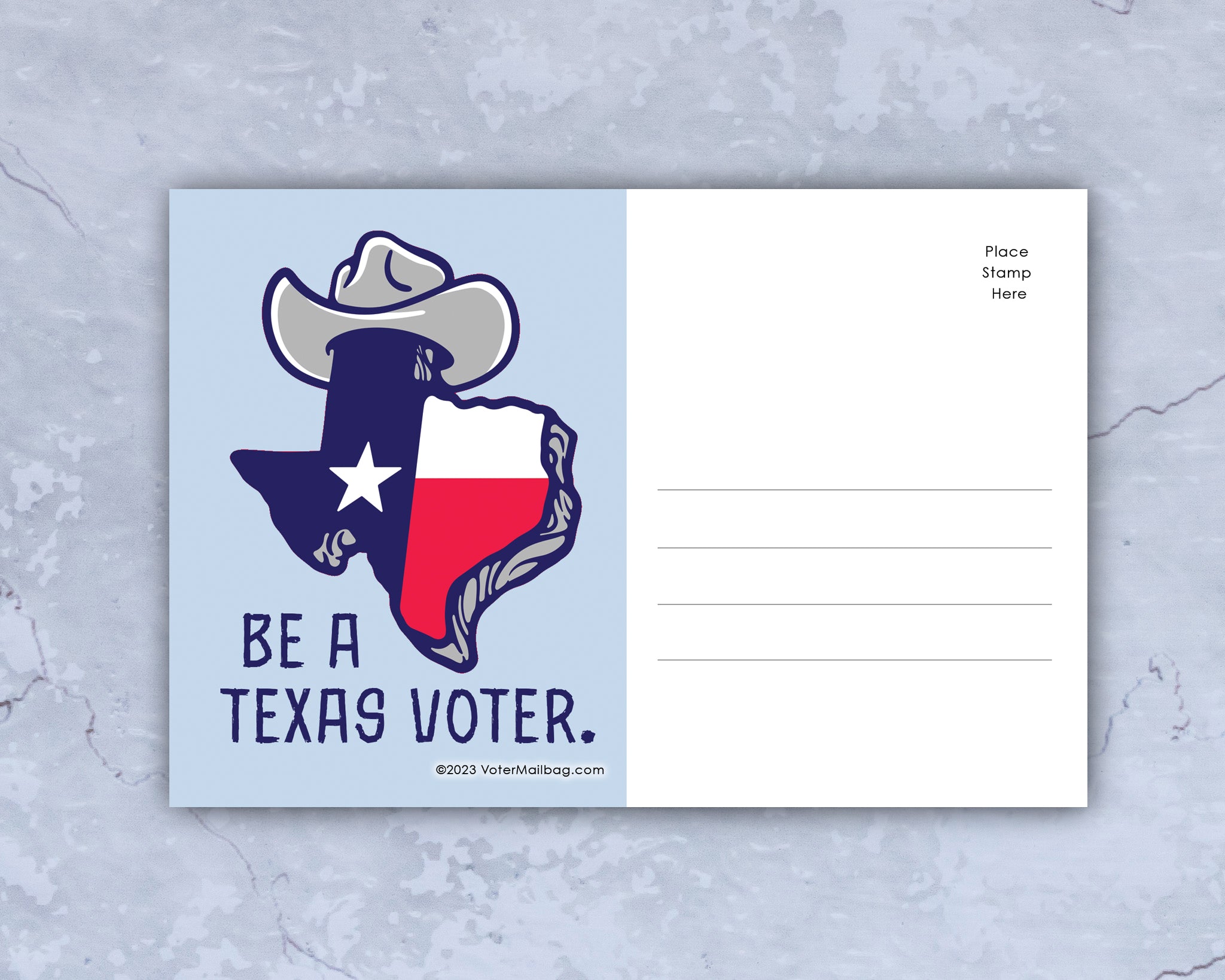 Texas Voter Postcards - Blank 4x6 Voter Postcards