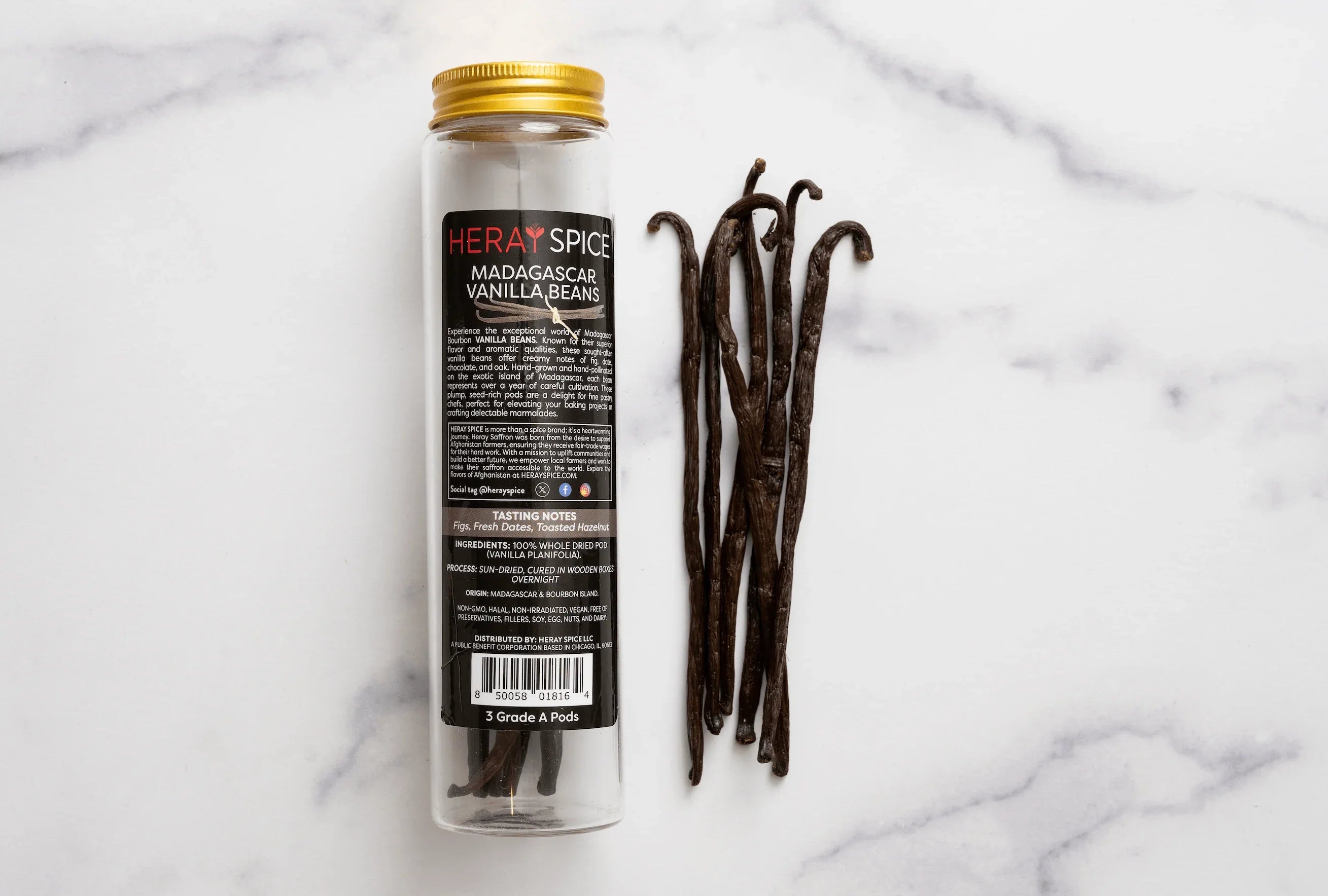 Madagascar Vanilla Beans Grade A Pods