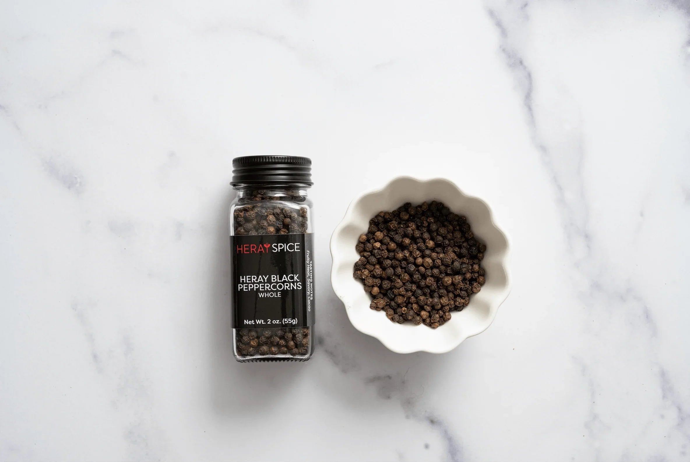 Whole Black Peppercorns 2 Oz (55 grams)