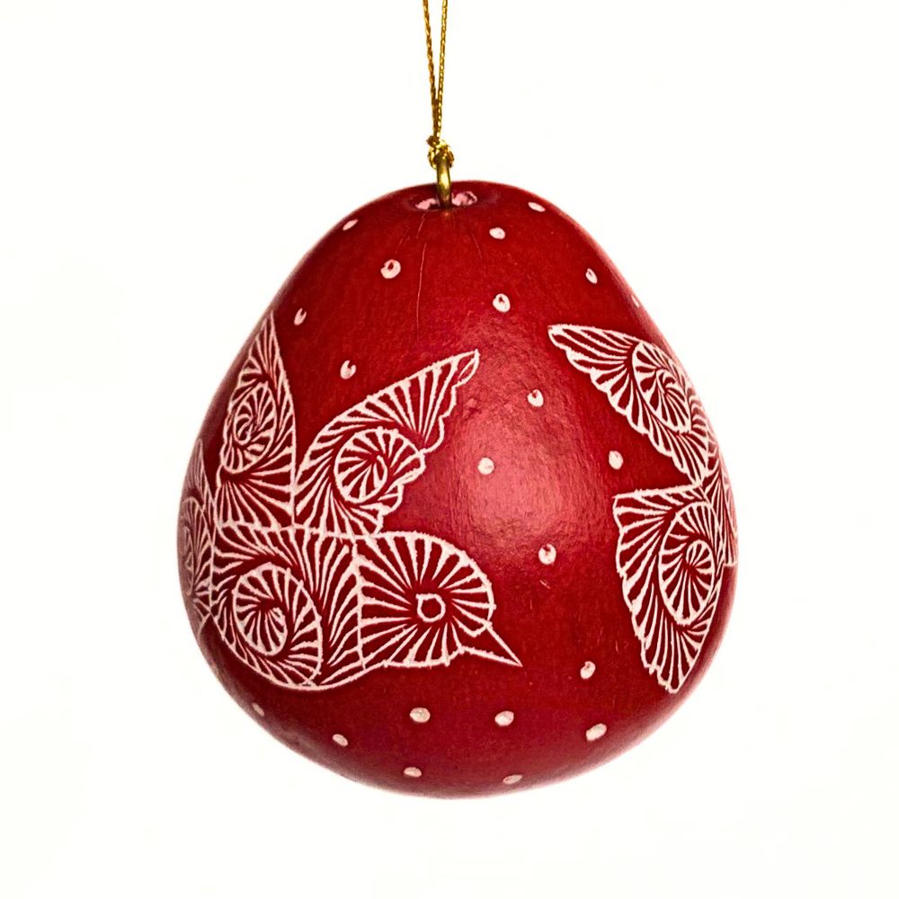 Gourd Ornament - Doves