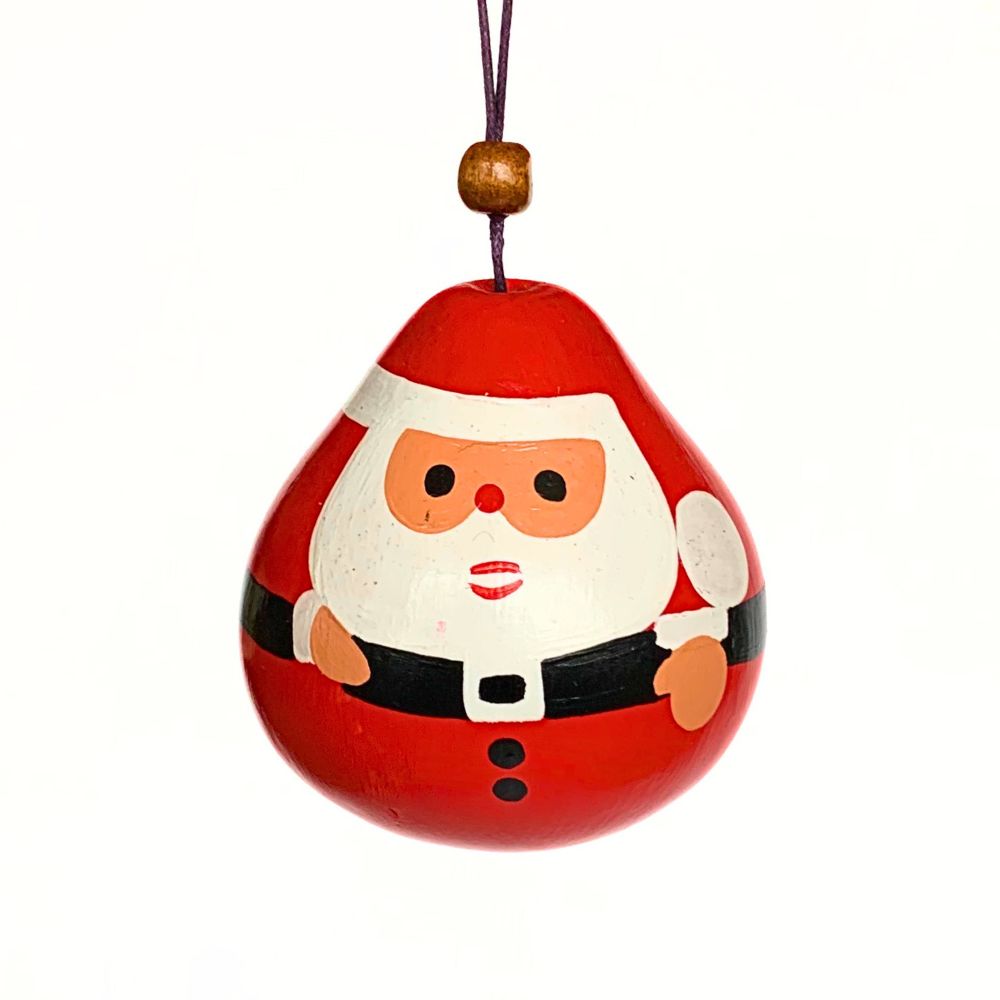 Gourd Ornament - Santa Claus