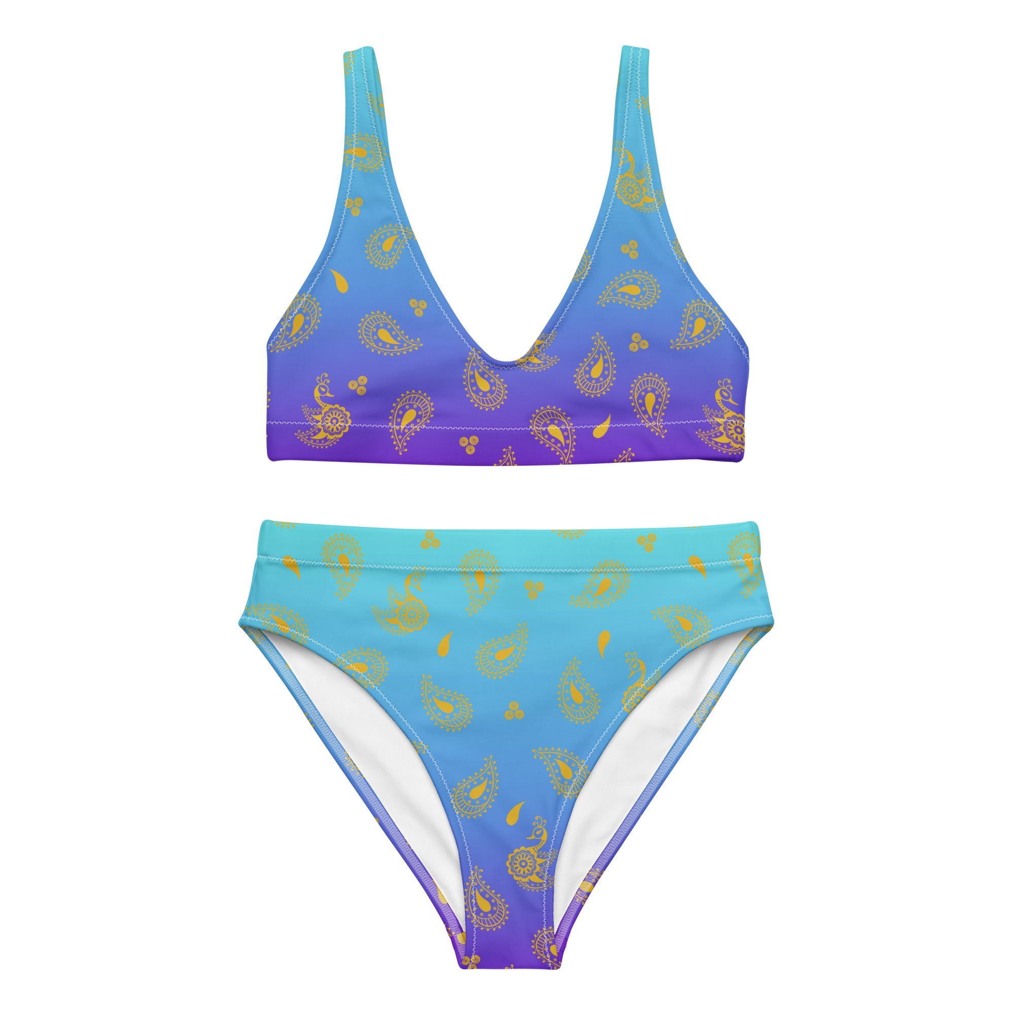 Peacock Henna Bikini - Elegance Meets Effortless Comfort