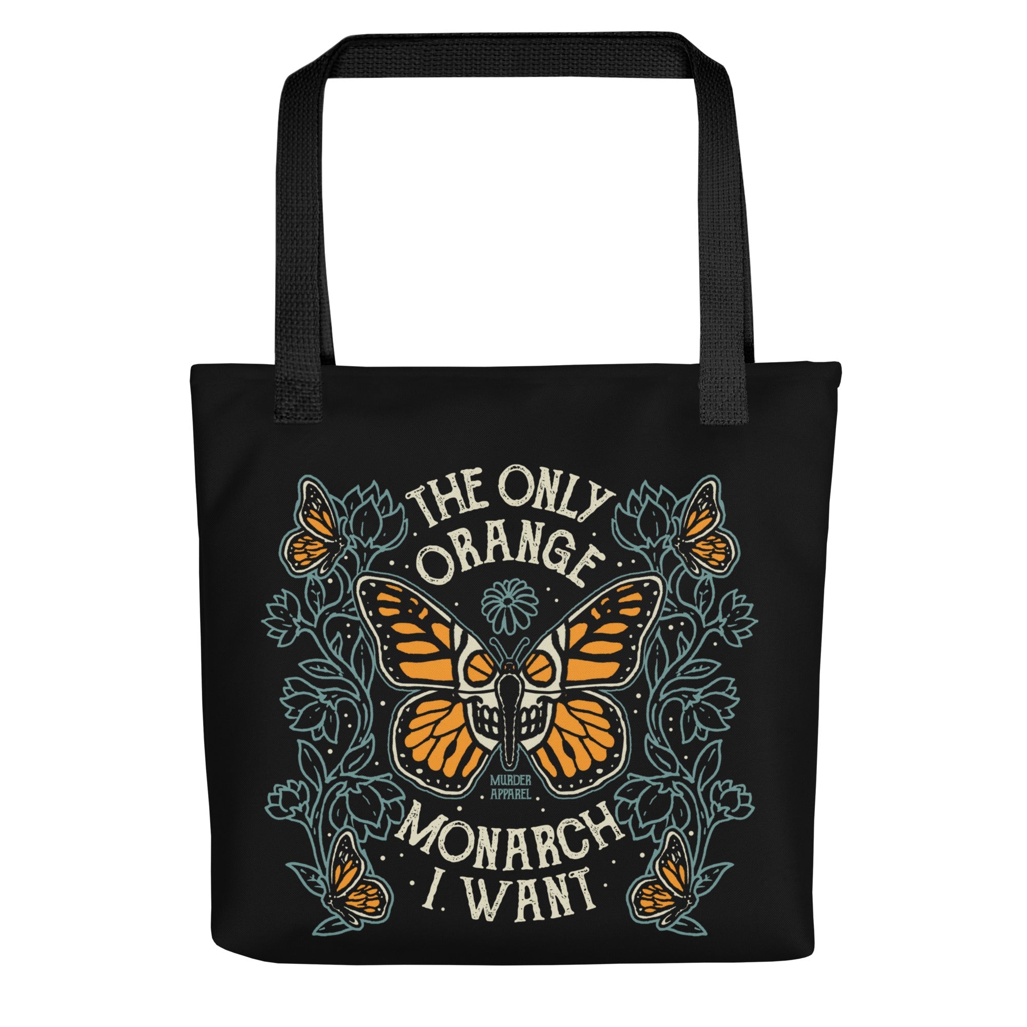 Orange Monarch Tote