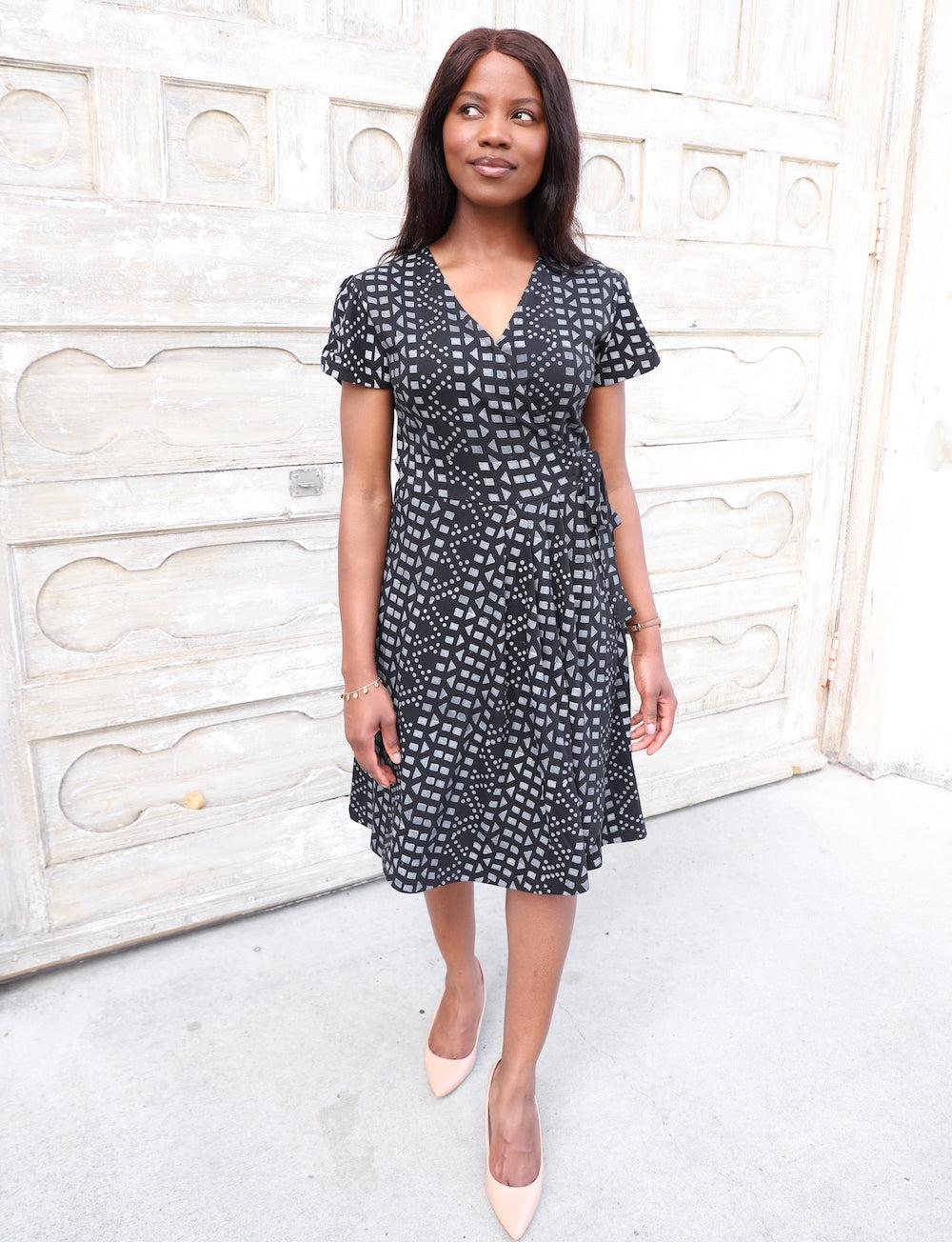 Arabella Organic Wrap Dress - FINAL SALE