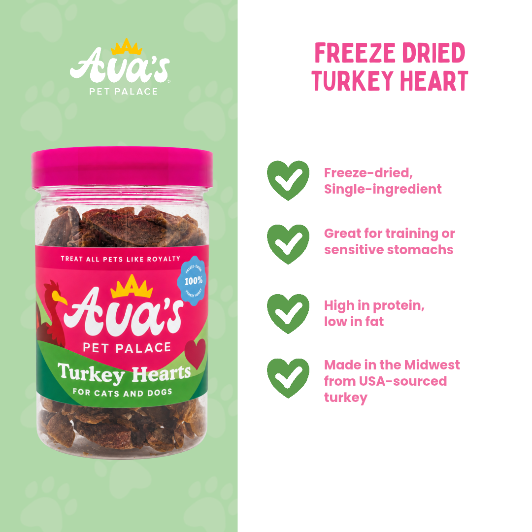 Freeze Dried Turkey Hearts