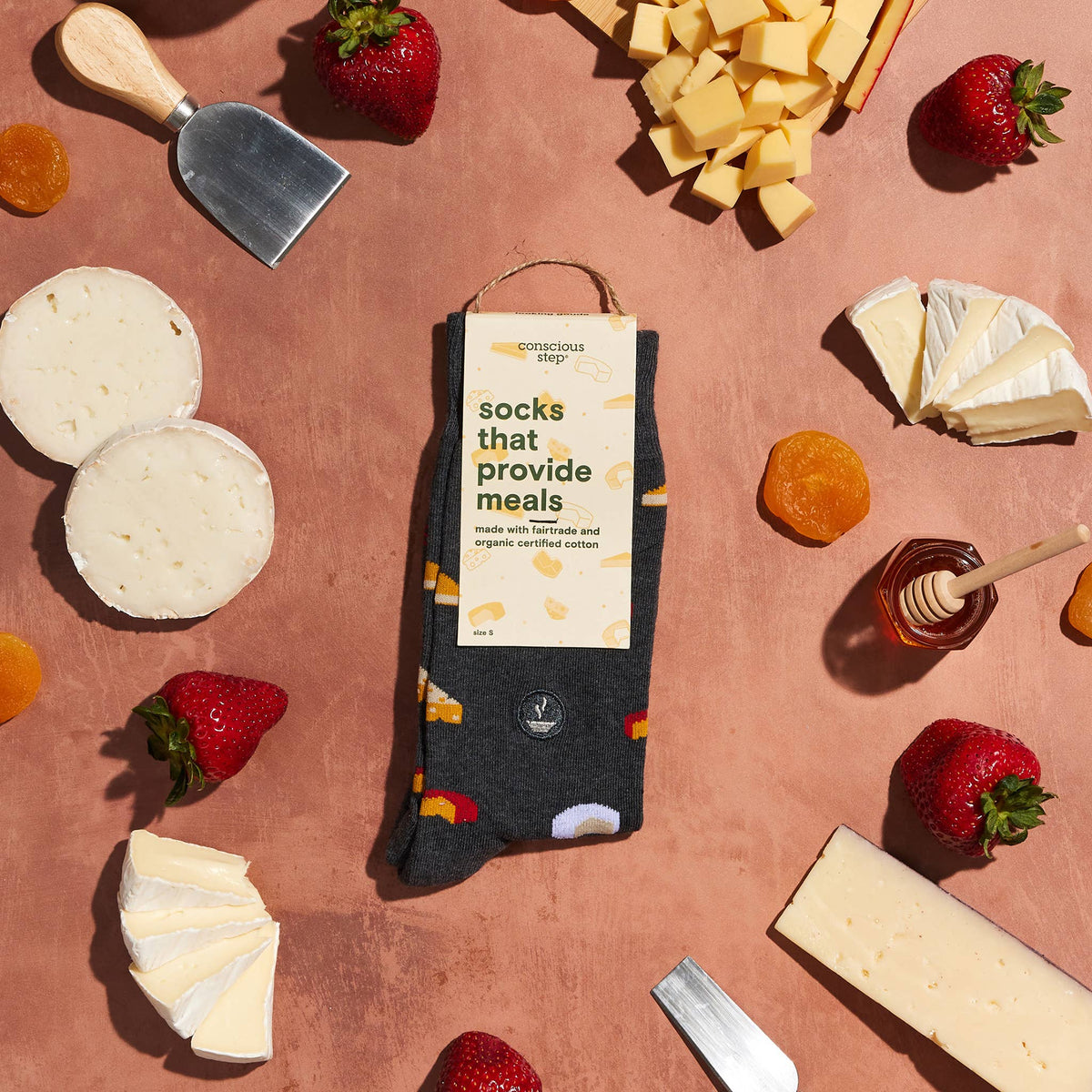 Socks that Provide Meals (Gray Cheese)