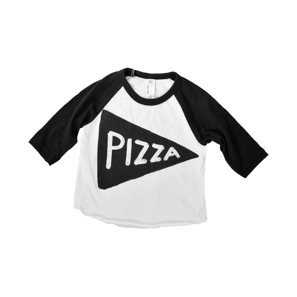 Kids Pizza Baseball Jersey T Shirt