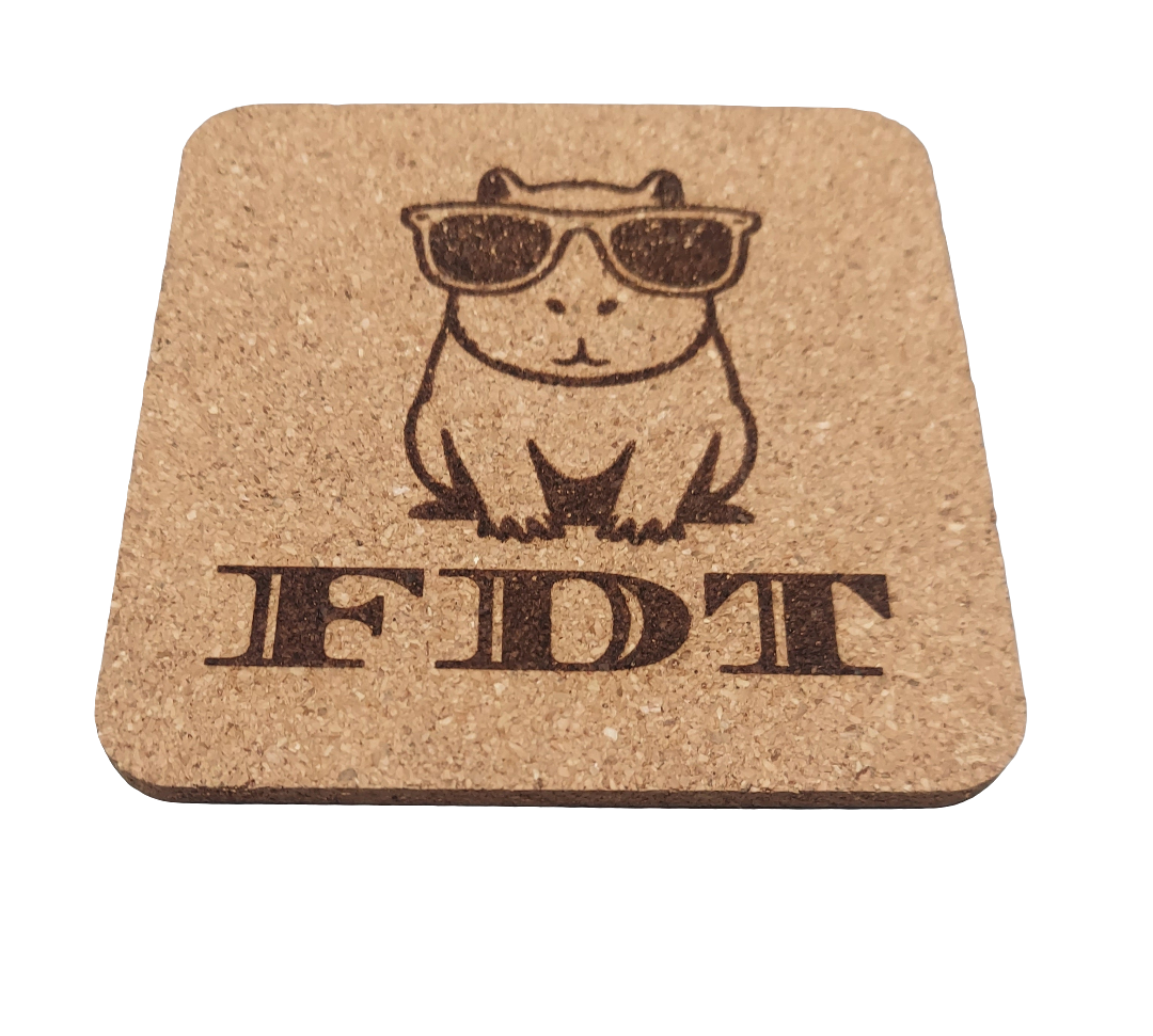EcoEssentials FDT Chupacabra 4 pack Cork Coasters