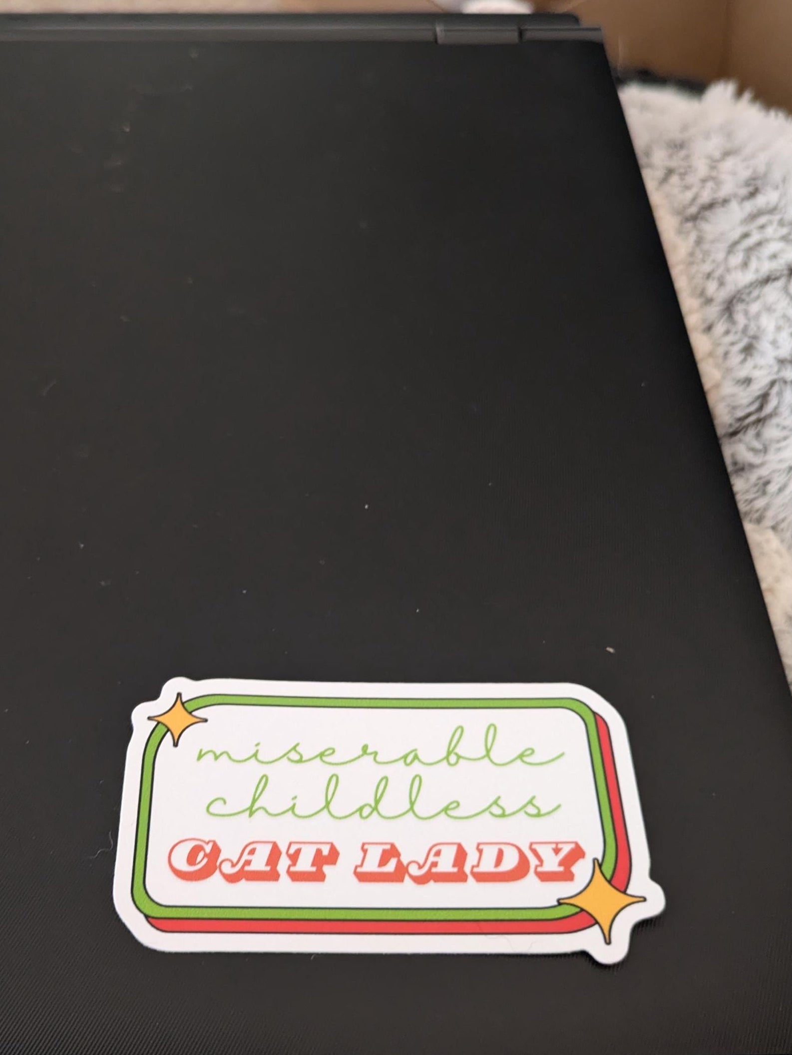 Sticker: Miserable childless cat lady
