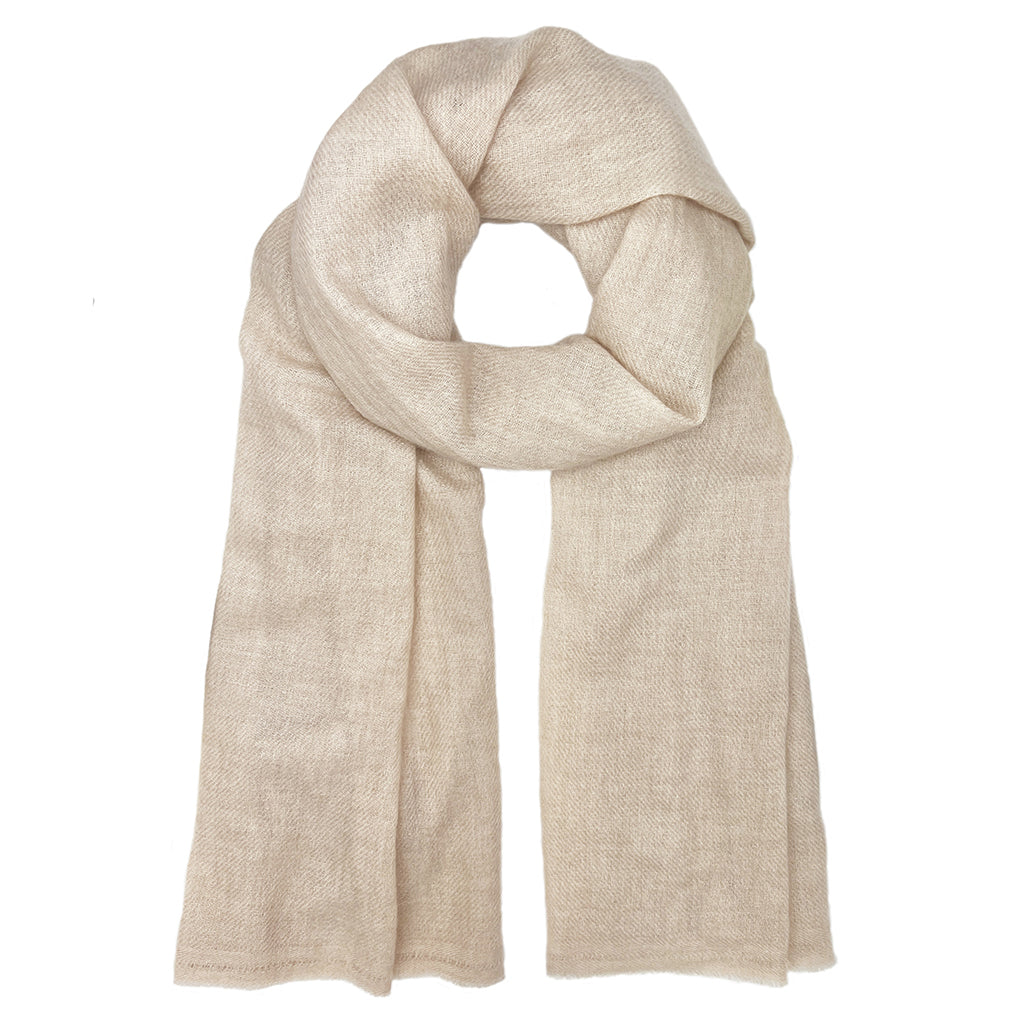 Blush Handloom Cashmere Scarf