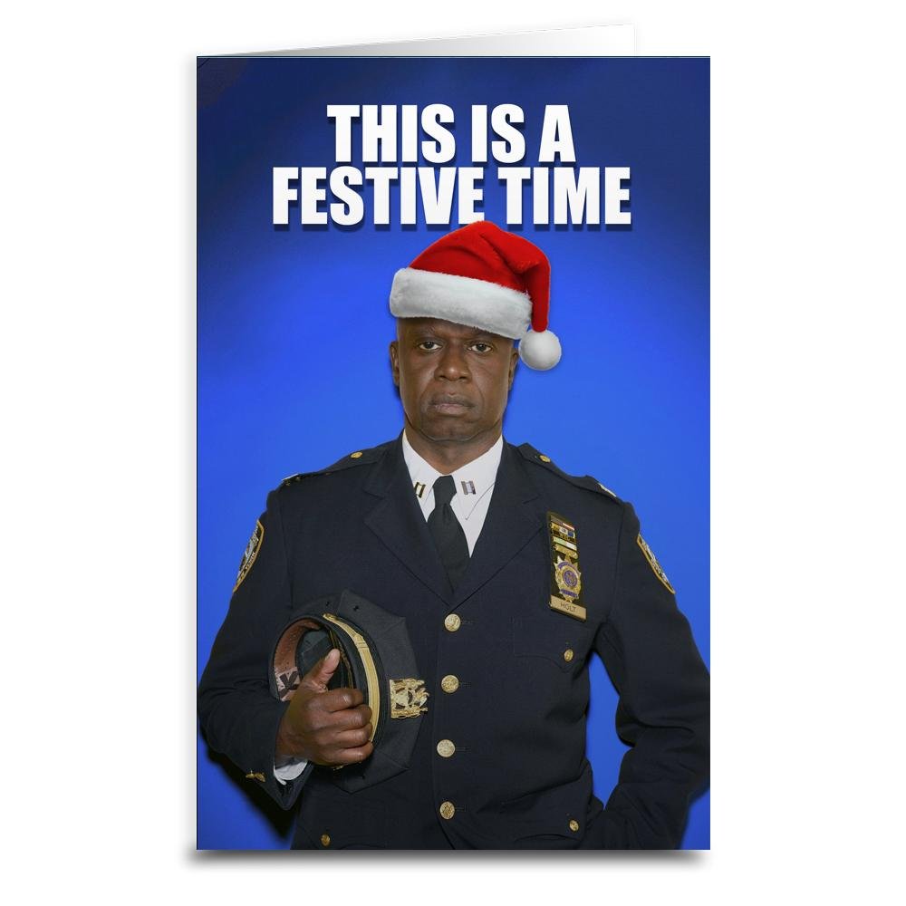 Captain Holt Christmas Greeting Card