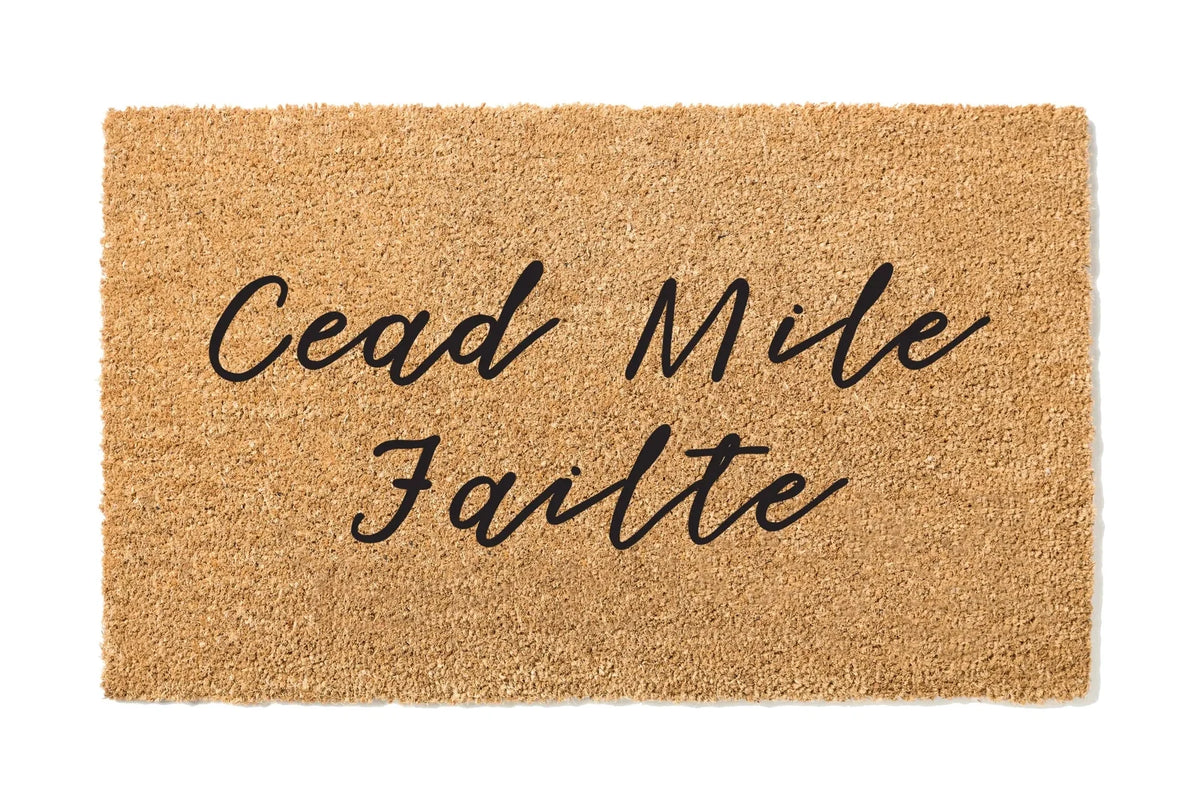 Cead Mile Failte (A Hundred Thousand Welcomes) Gaelic Doormat