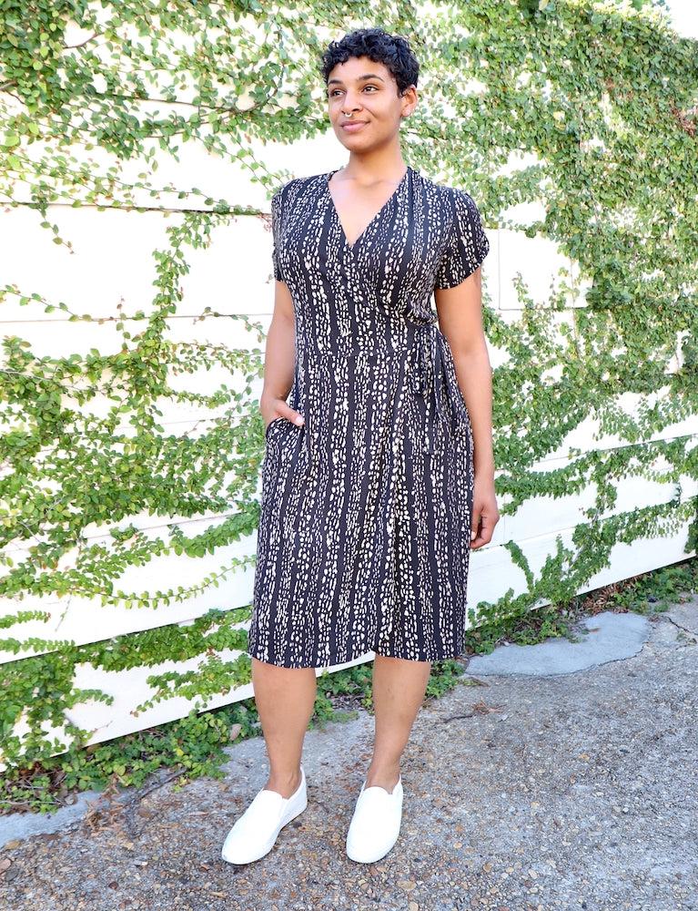 Cheyenne Organic Wrap Dress - FINAL SALE