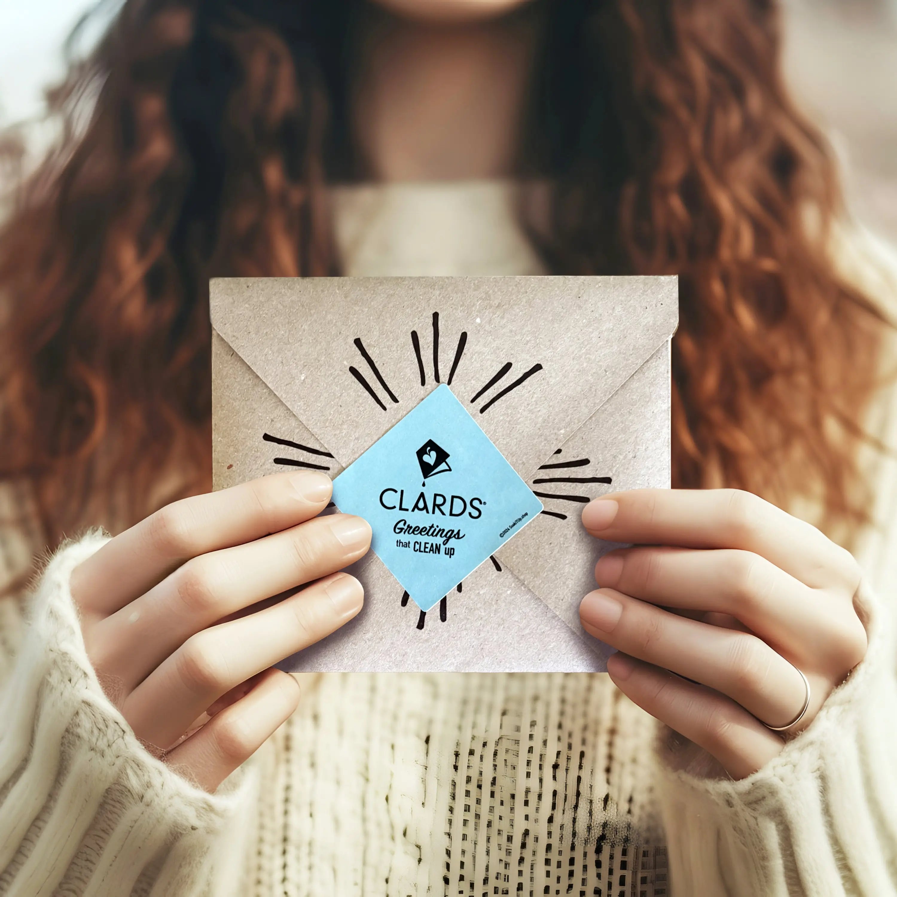 You Clean Up Nice Blue | Eco Greeting Card Turns Into Cleaning Cloths | Soak iT Up Clards