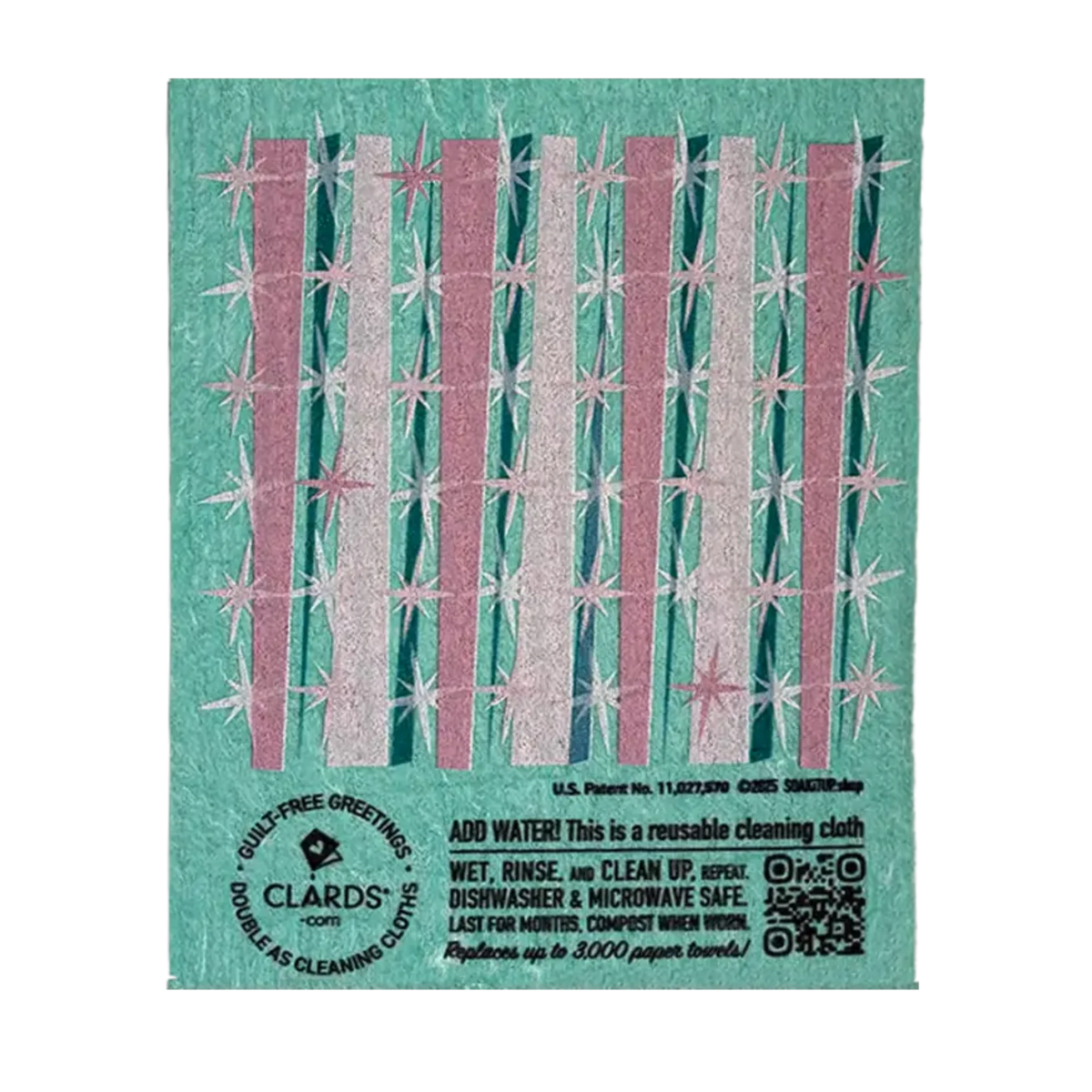 Clard You Clean Up Nice | Eco Greetings turn Cleaning Cloths | Soak iT Up Cl ...