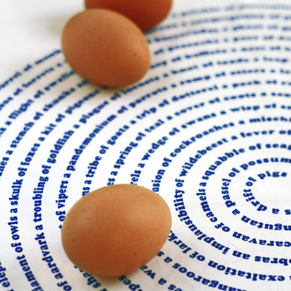 Animal Collective Nouns Kitchen Tea Towel