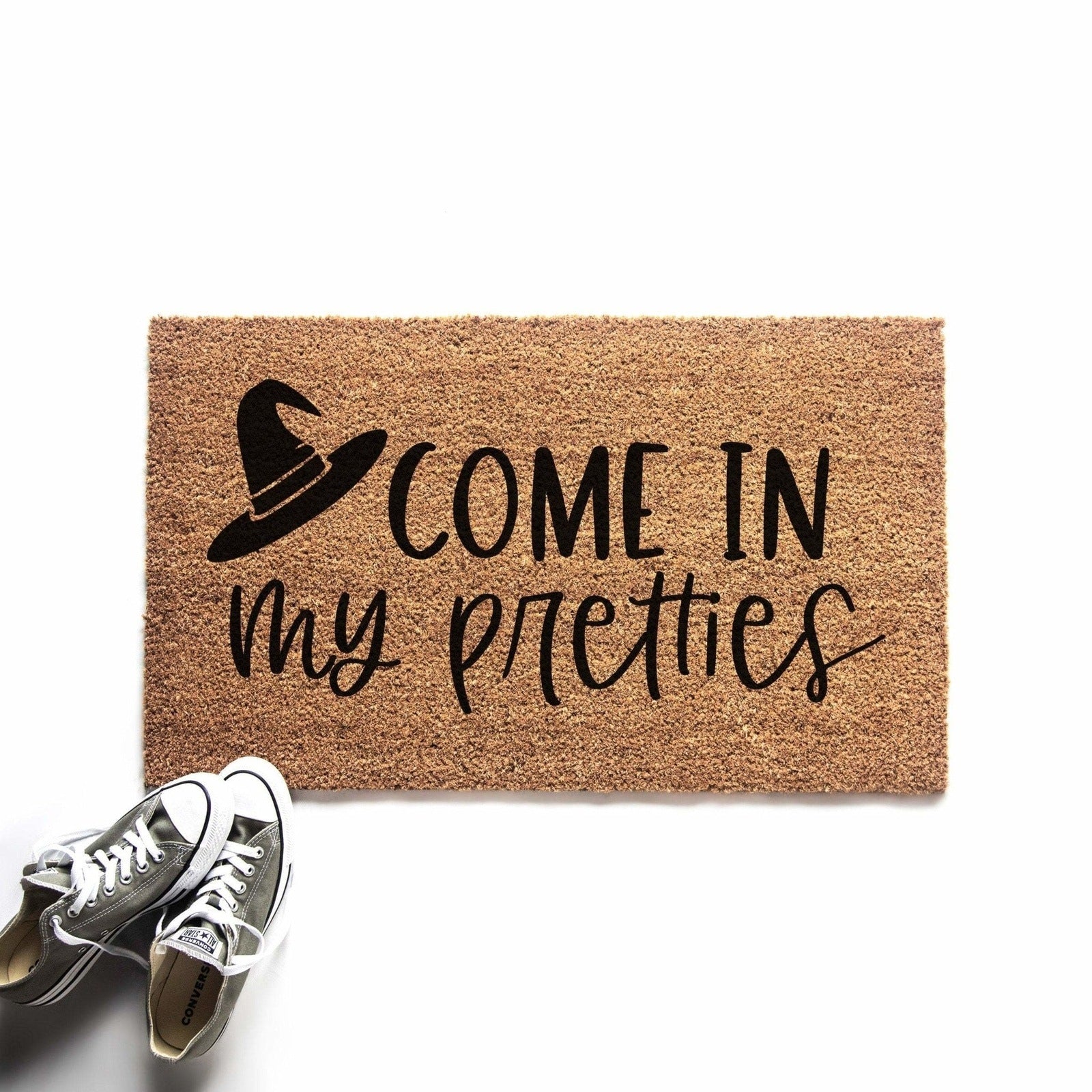 Come in My Pretties Halloween Witch Doormat
