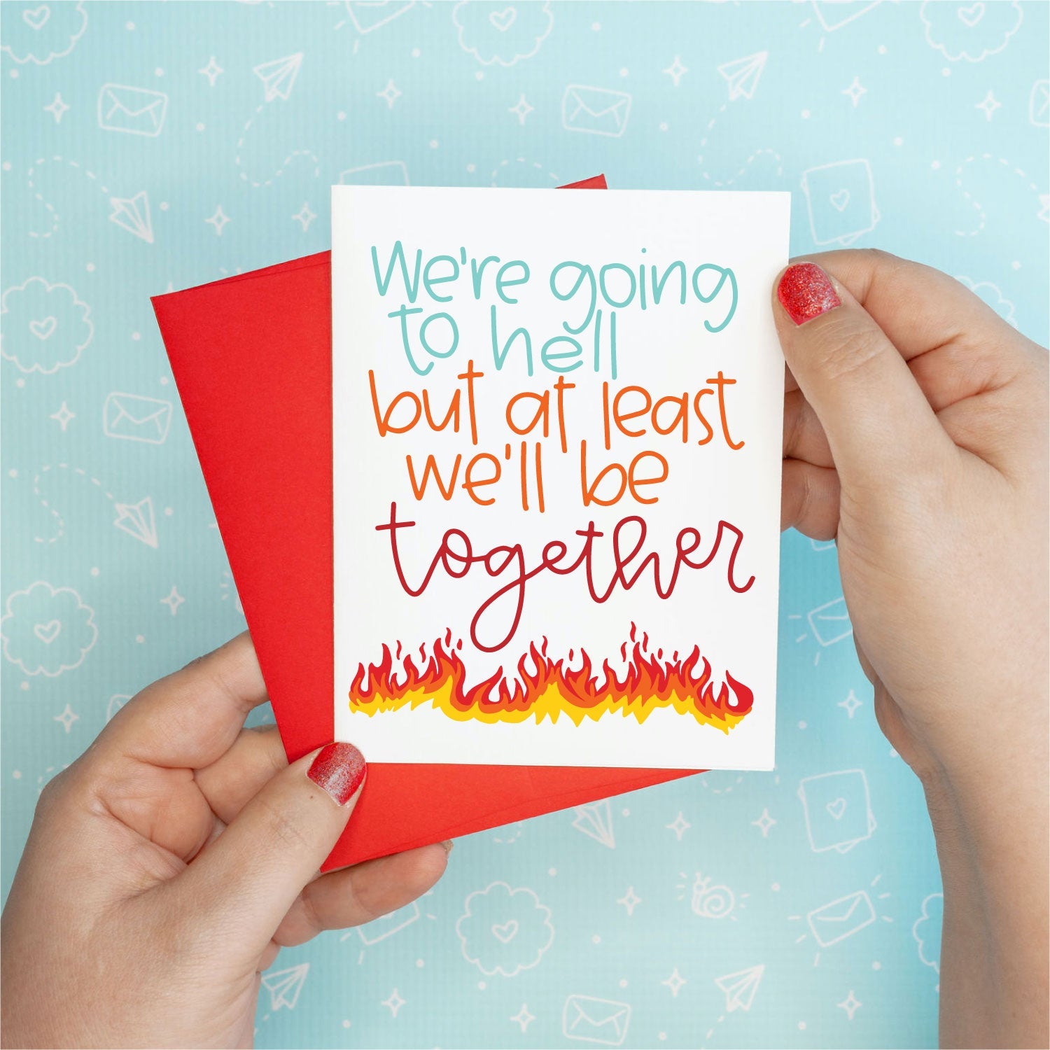 Going to Hell Friendship Funny Greeting Card