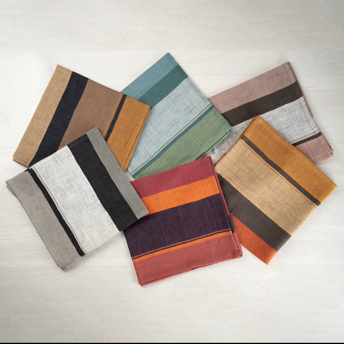 Dalol Handwoven Ethiopian Cotton Napkins | Set of 2