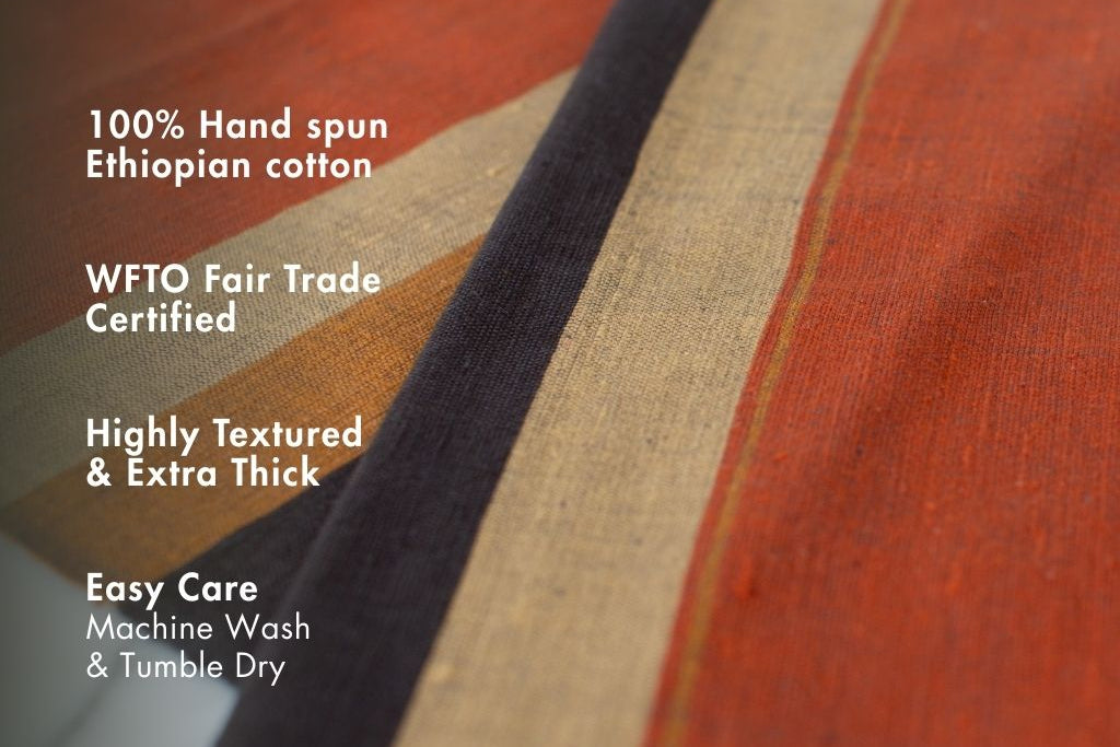 Dalol Handwoven Ethiopian Cotton Table Runner