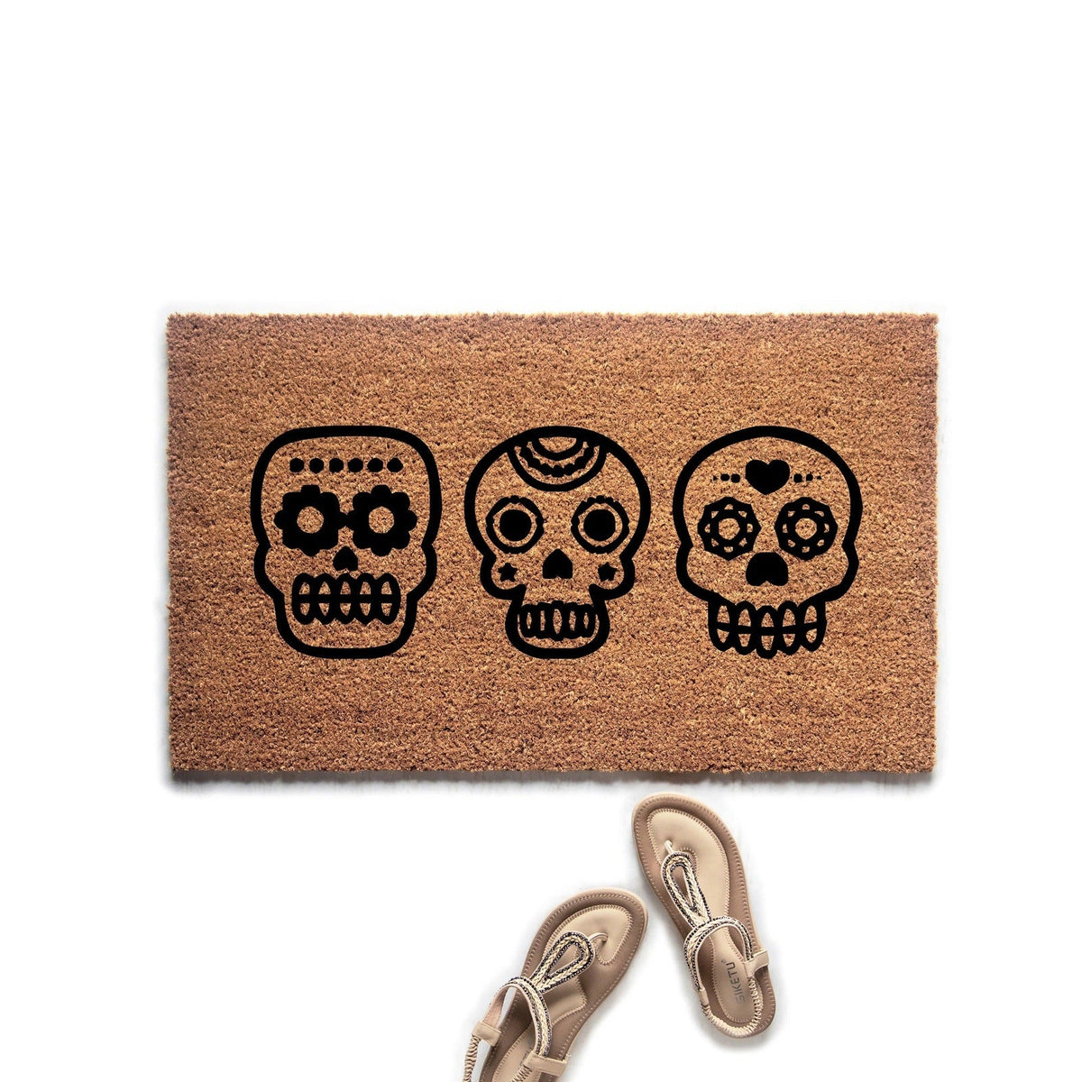 Day of the Dead Skulls  Doormat
