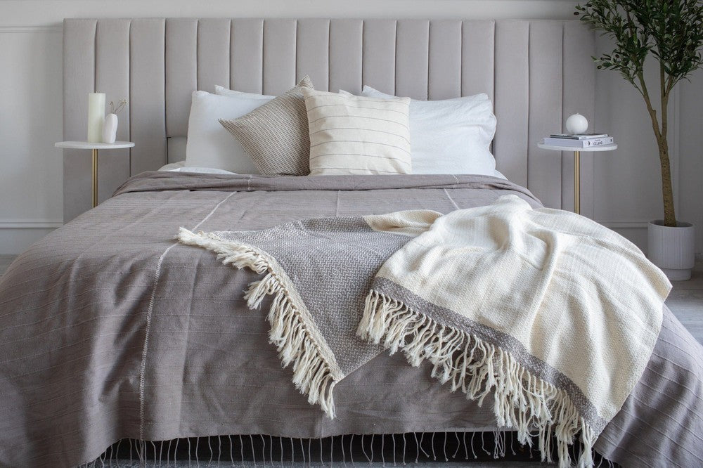 Desta Handwoven Ethiopian Cotton Throw Blanket