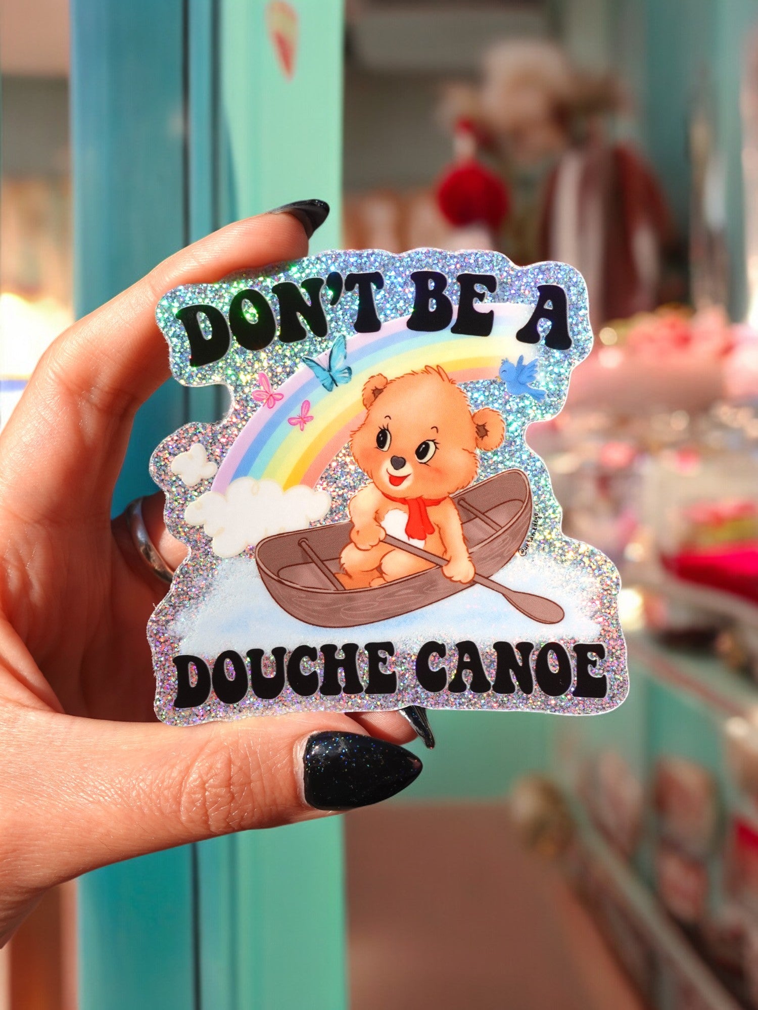 Don't Be A Douche Canoe Sticker