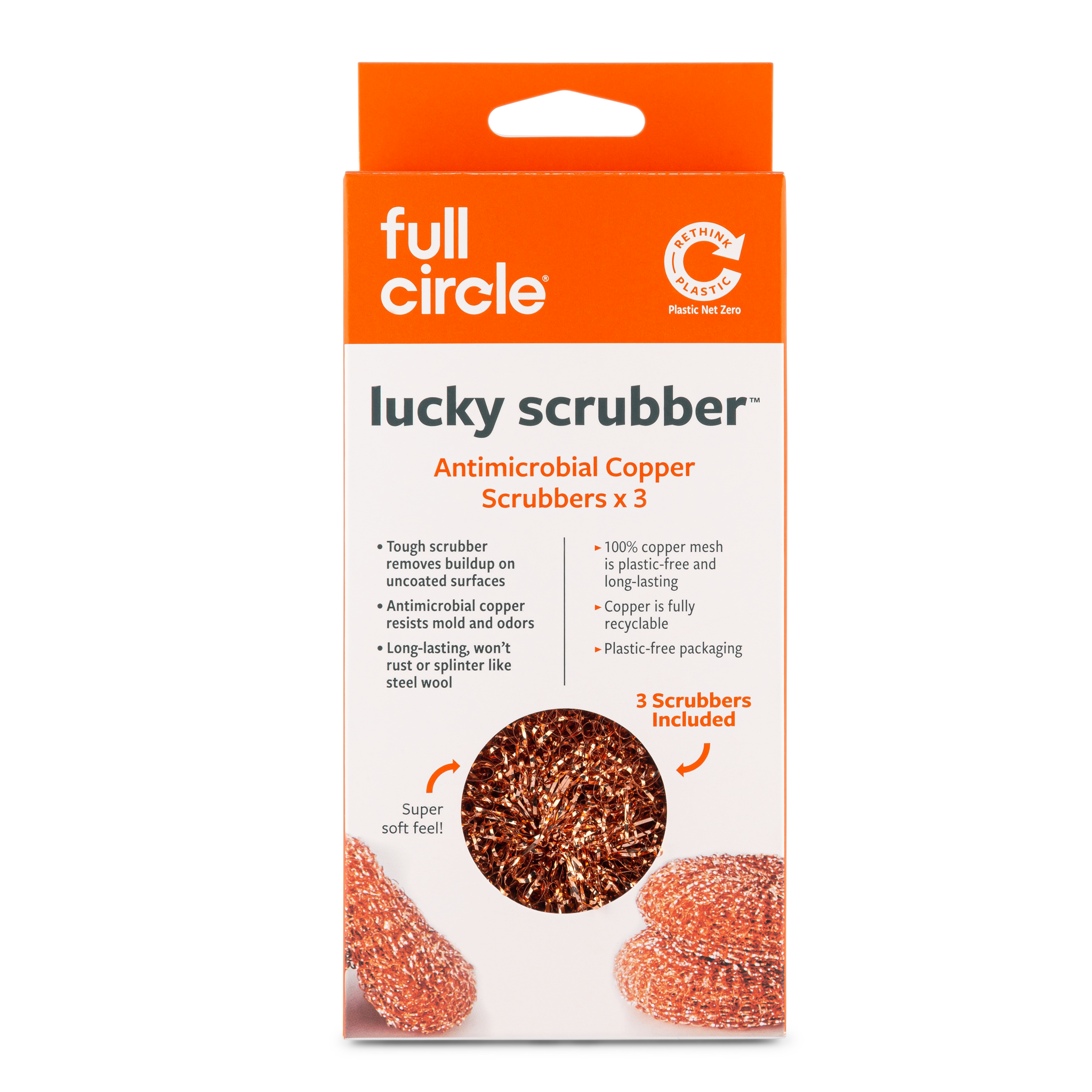 Lucky Scrubber - Antimicrobial Copper Scrubbers (3pk)