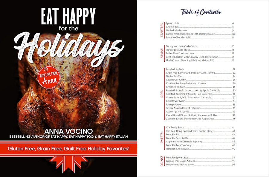 Eat Happy for the Holidays Cookbook (PDF Instant Delivery)