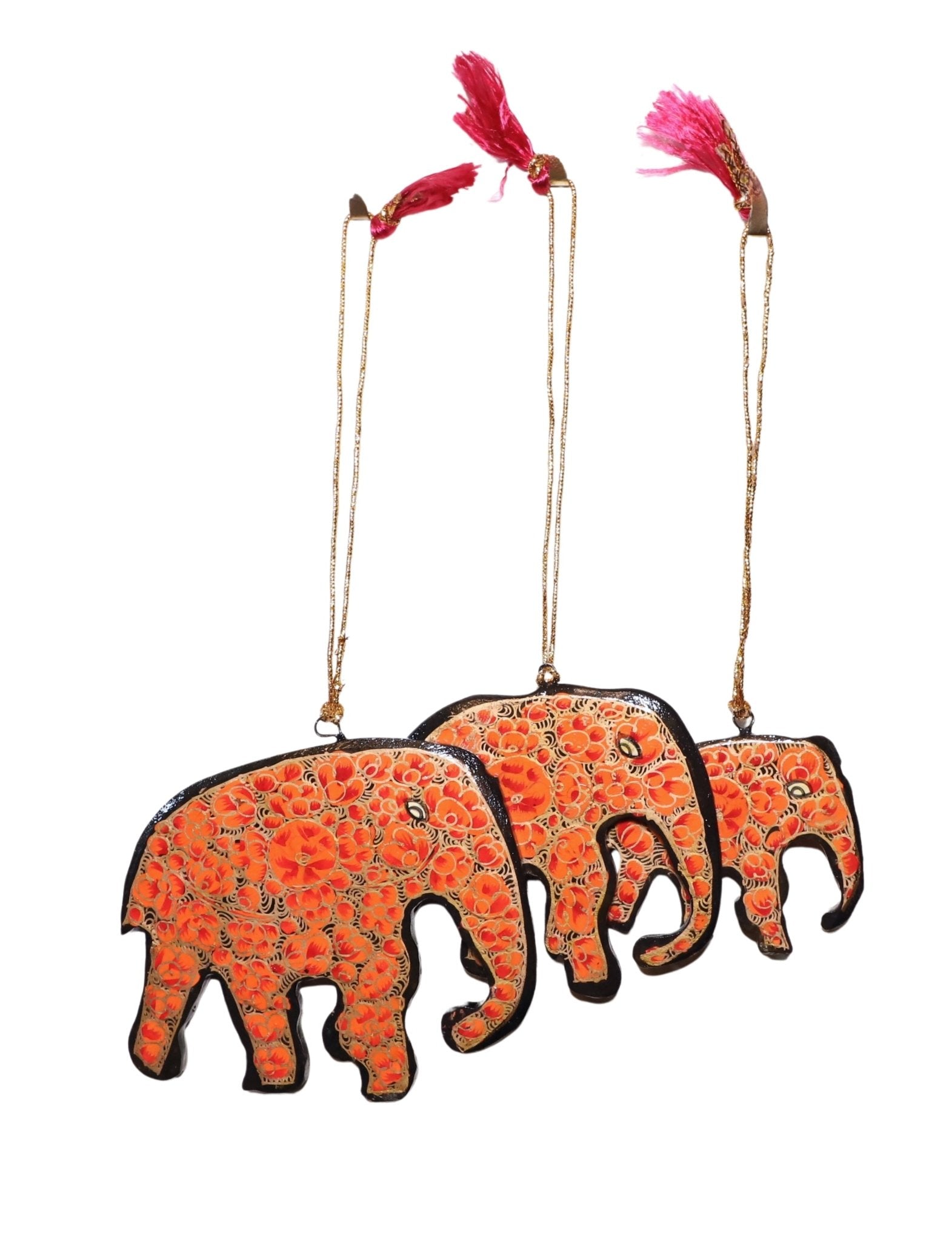 Elephant Ornamanets (Set of 3)